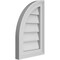 Ekena Millwork Quarter Round Top Left Surface Mount PVC Gable Vent w/ 2"W x 1-1/2"P Brickmould Frame, 12"W x 18"H GVPQL12X1802SN - alternate 3